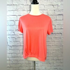 Southern Shirt Coral‎ Knot-Front Tee – Size Medium NWT